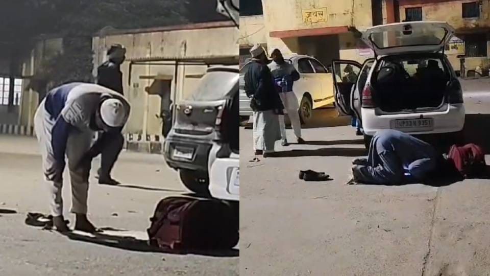 two people offered namaz in Jais railway station premises Despite ban