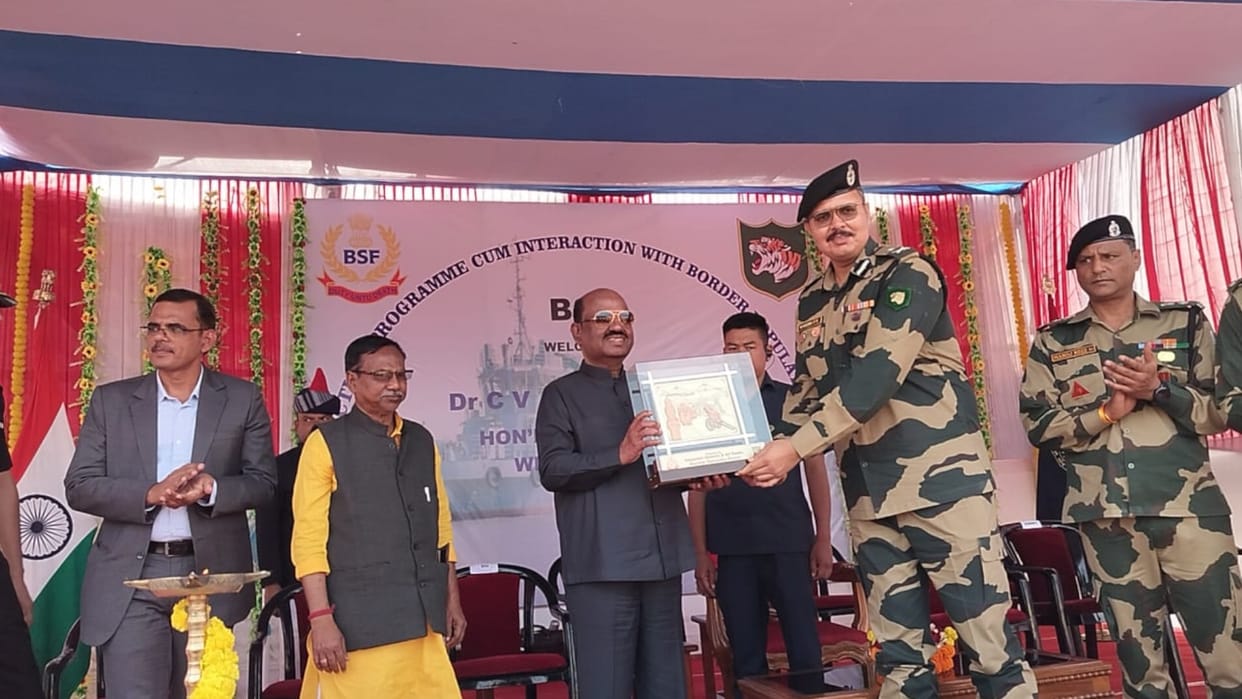 West Bengal Governor Bose says BSF is alert on the borders, that is why we are able to sleep peacefully