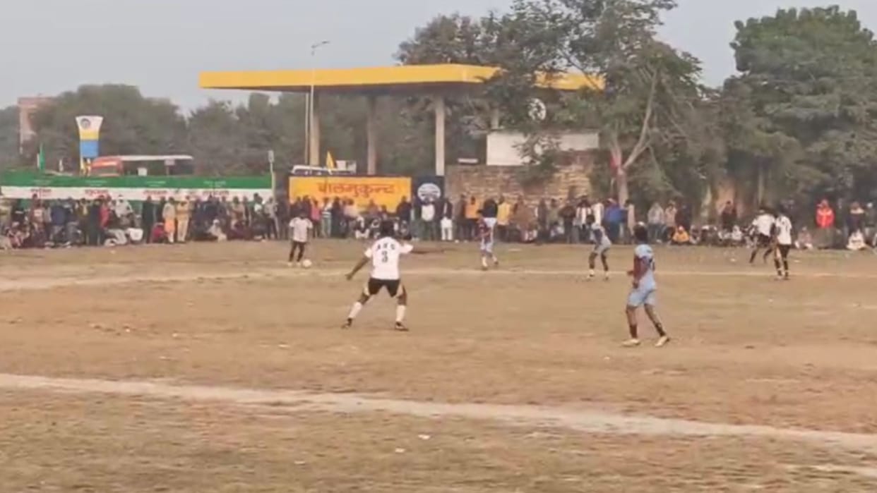 Manipur defeated Kurra Ghazipur 4-2 in the inter-state football competition