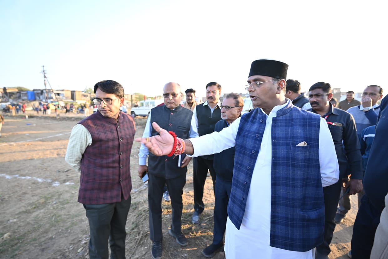 Bhopal: Minister Sarang stopped illegal plotting on government land, land mafia ran away after seeing Minister