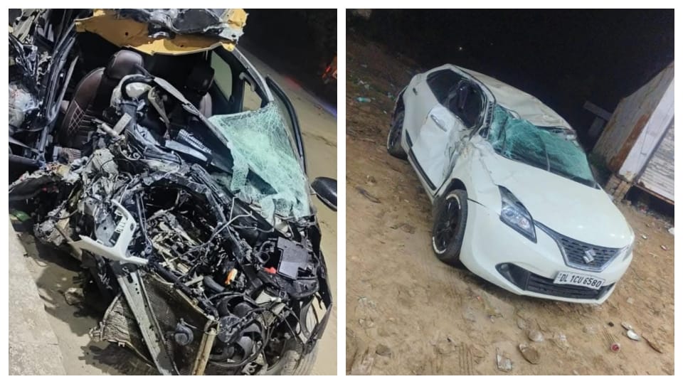 A young man died in a road accident on Pali Sohna Road in Faridabad