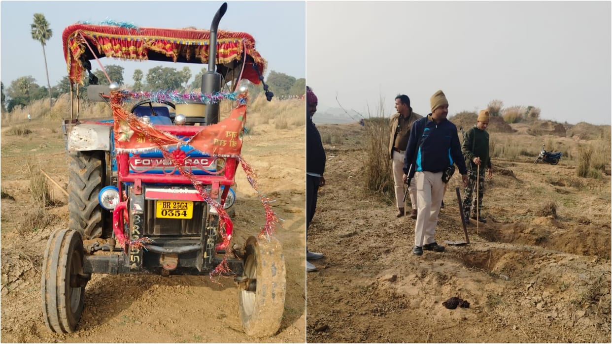 Jehanabad News: Sand mafia-police clashed; 100 people surrounded them, policemen ran away to save their lives