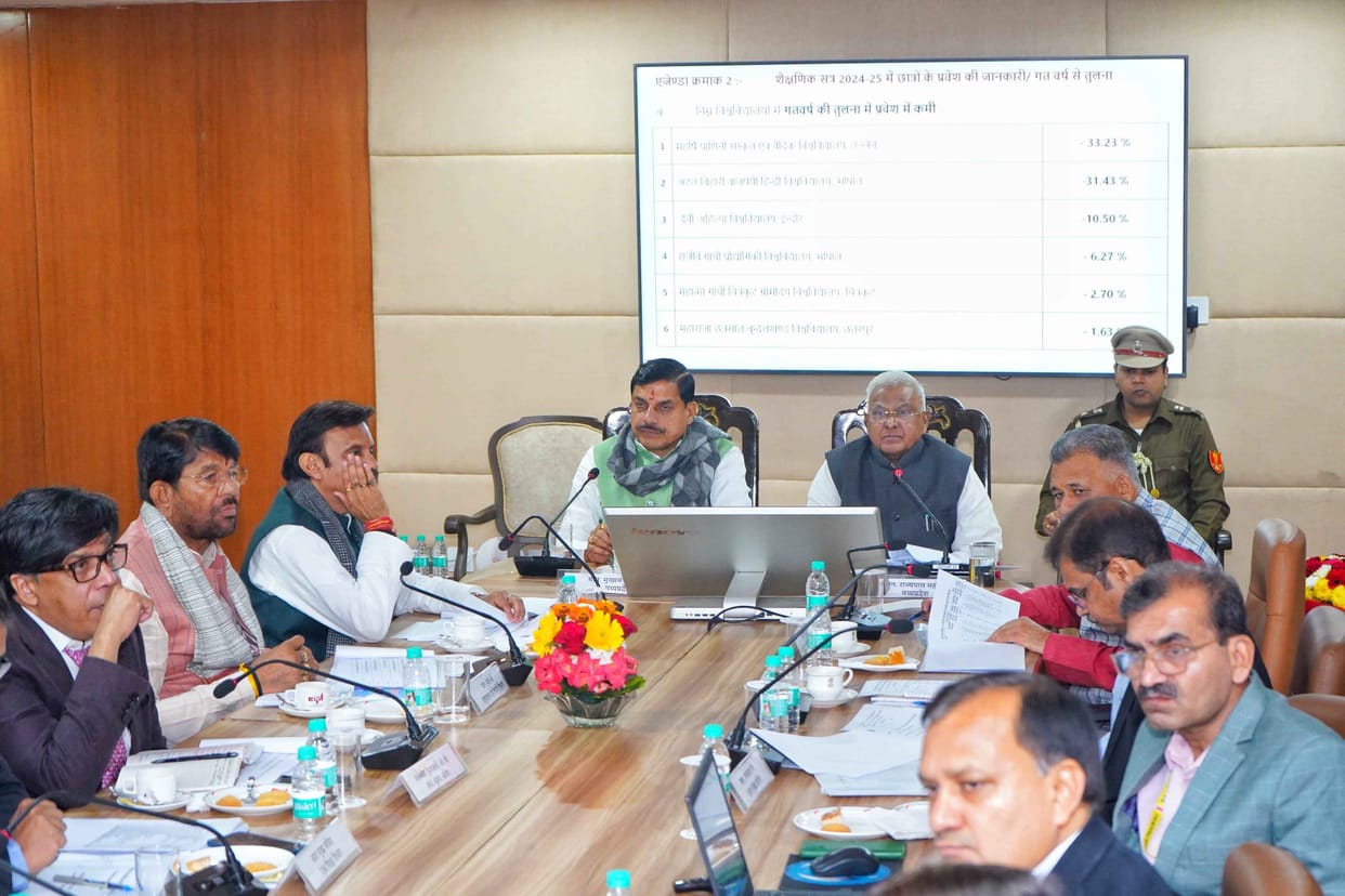 MP News: CM Dr. Yadav said in the meeting of vice-chancellors - prepare an action plan based on present demand