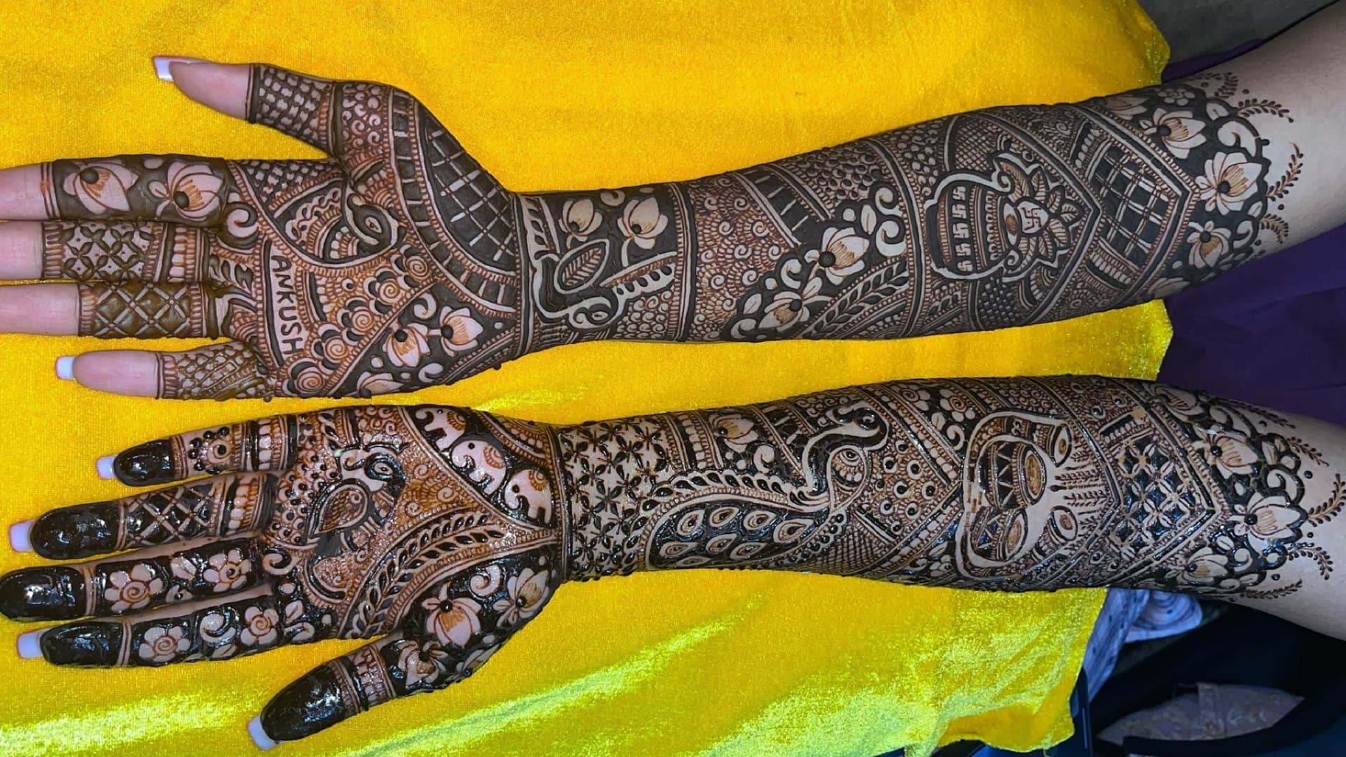 latest mehndi design for onam festival different mehndi style for onam