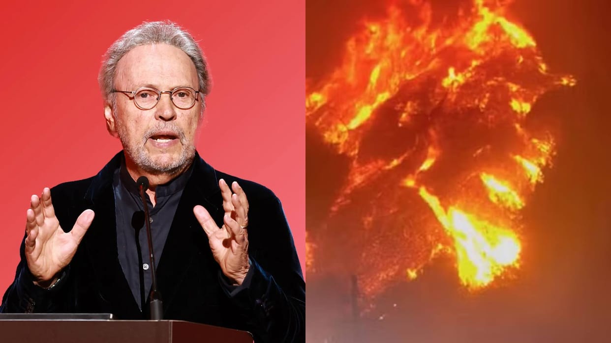 Us Los Angeles wildfire celebrities Billy Crystal Mandy Moore and Paris Hilton home Burned