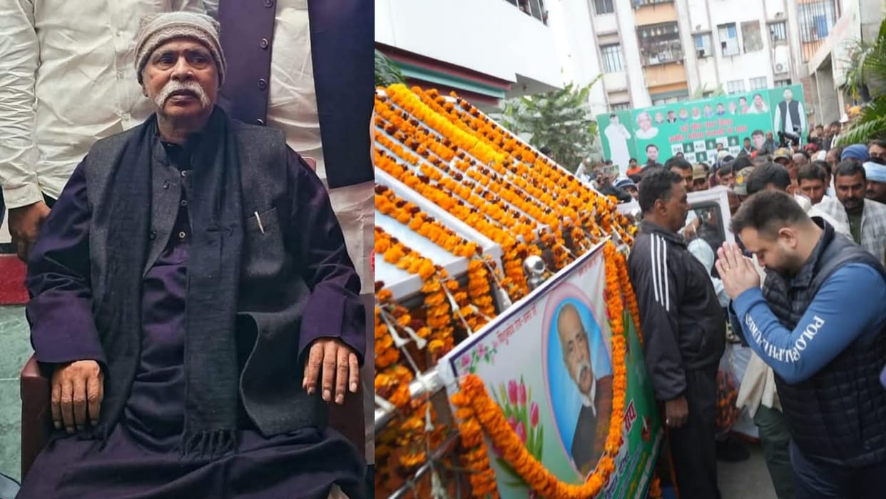 Bihar news : RJD party Tejashwi Yadav paid tribute Bishandev Rai vaishali news hindi hajipur bihar news today