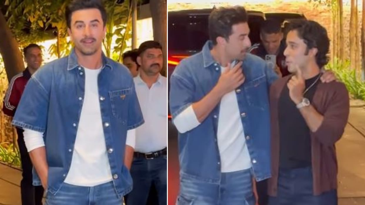 Ranbir Kapoor Attends support Cousin Zahan we series Black Warrant Screening video goes viral