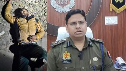 police encounter in Azamgarh four robbery accused arrested one injured