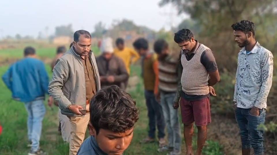 girl screamed after seeing tiger on farm In Sitapur forest workers went to spot and investigated