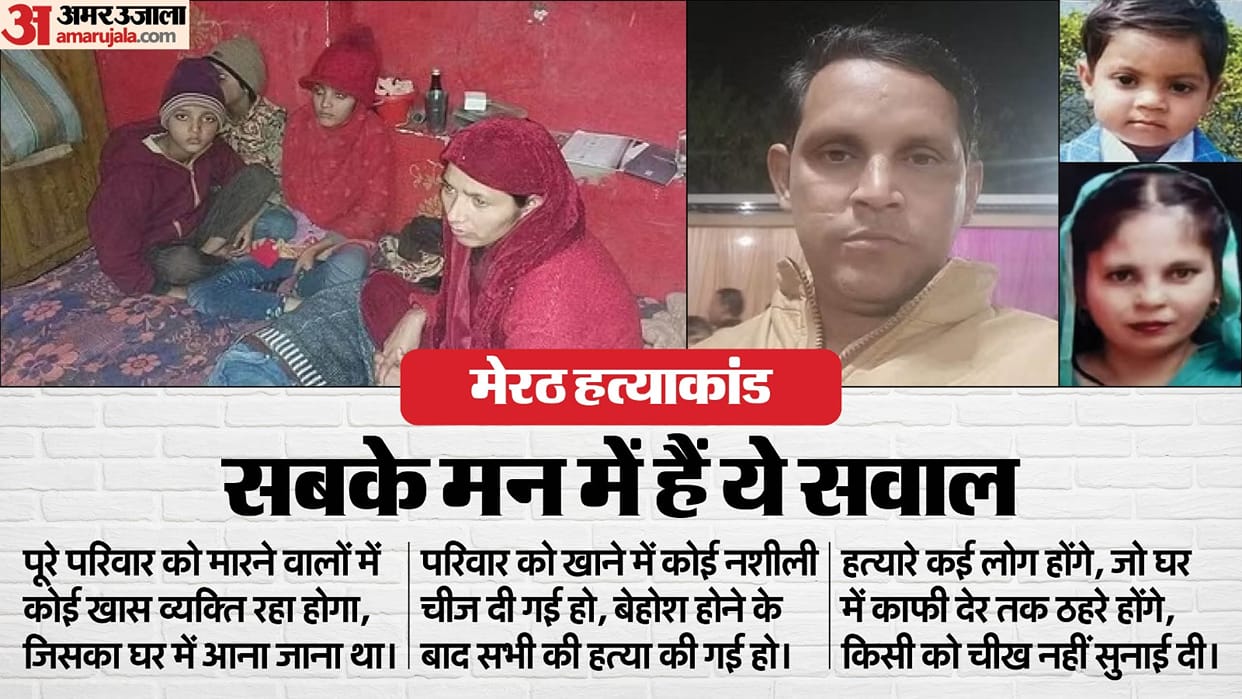 Meerut mass murder It is suspected that someone close to him murdered five people