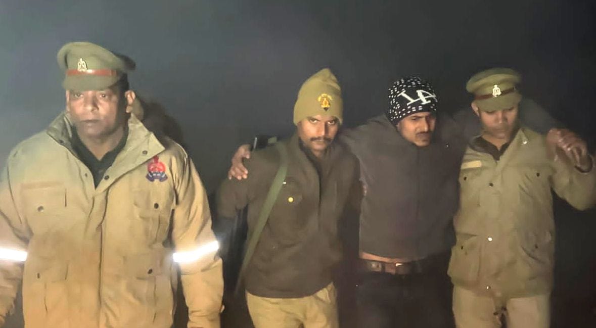 Police encounters a criminal investigation turns out he was a cow slaughterer