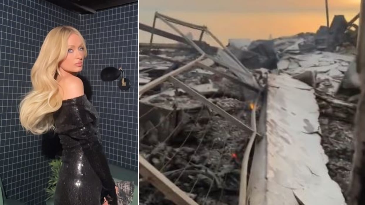 Paris Hilton after her Malibu home to ashes in los angeles wildfires say my heart shattered in million pieces