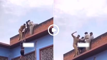 पुलिस ने पहले बचाया, फिर कर दी पिटाई