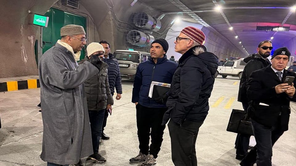 Z-Morh Tunnel Omar abdullah inspected preparations for inauguration PM Modi inaugurate it on Monday