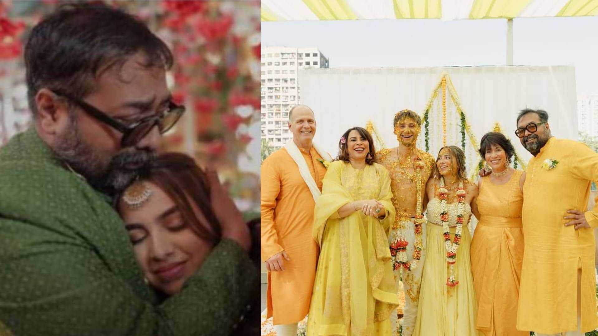 Aaliyah Kashyap shared her wedding video Anurag Kashyap cries hugging his daughter at various instances