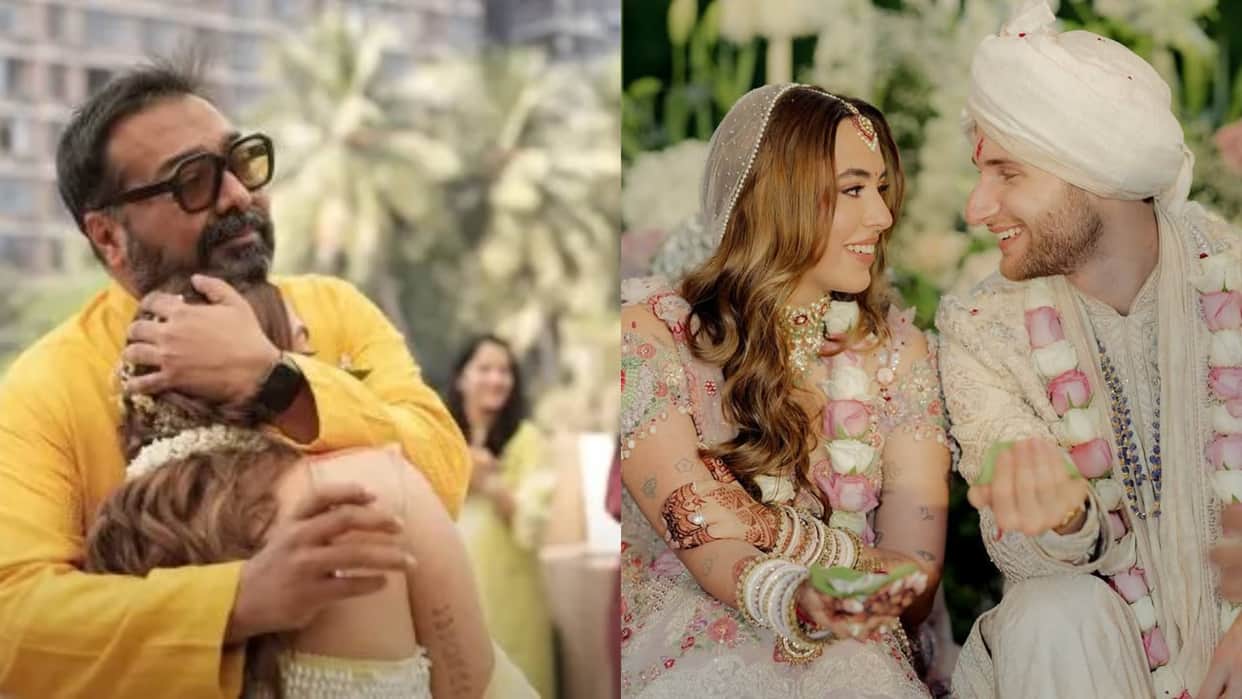 Aaliyah Kashyap shared her wedding video Anurag Kashyap cries hugging his daughter at various instances