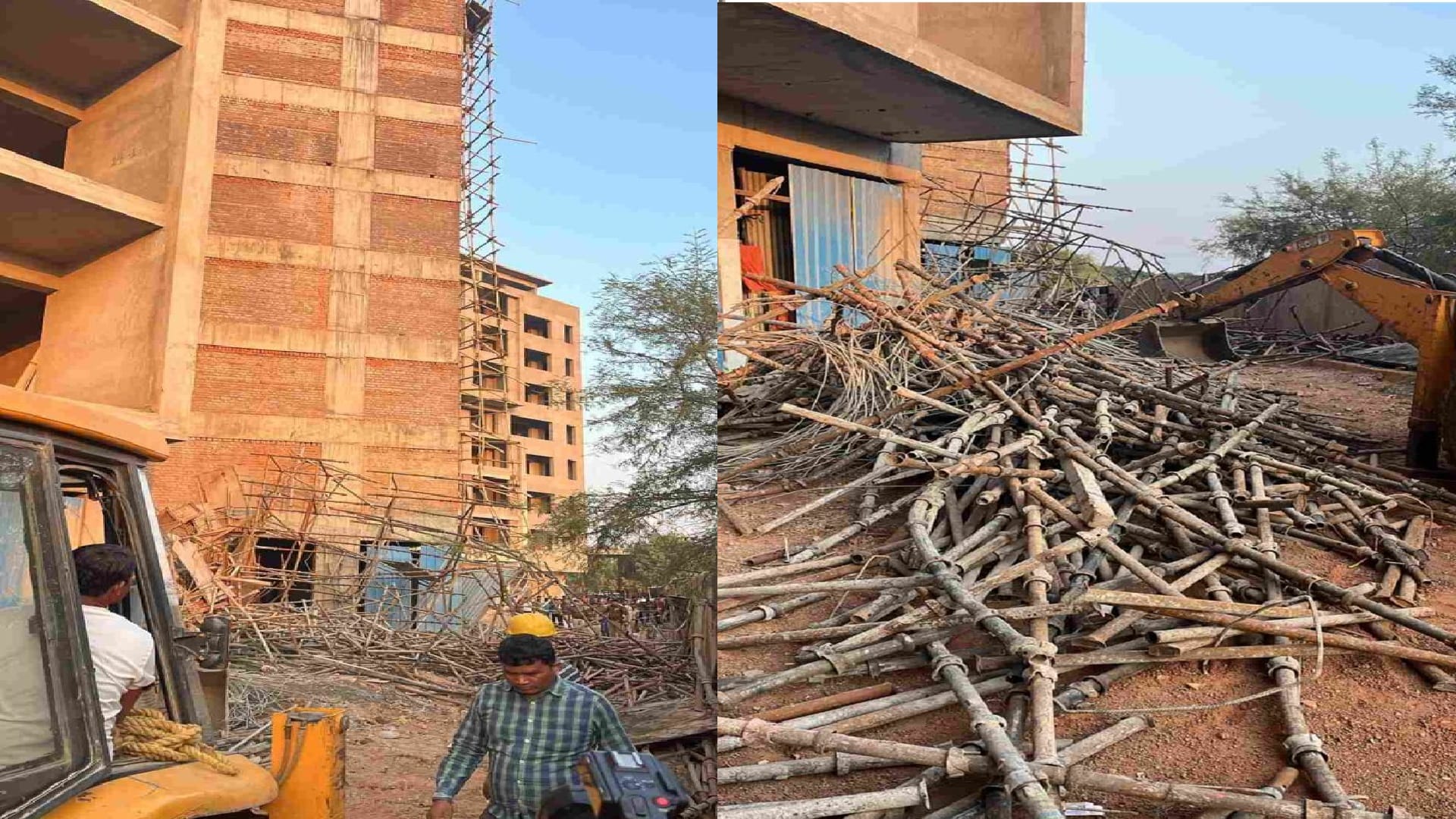 Raipur accident news: Two workers died, six injured in building centring frame crash
