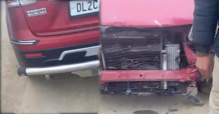 Two quintals of meat recovered from damaged car on highway