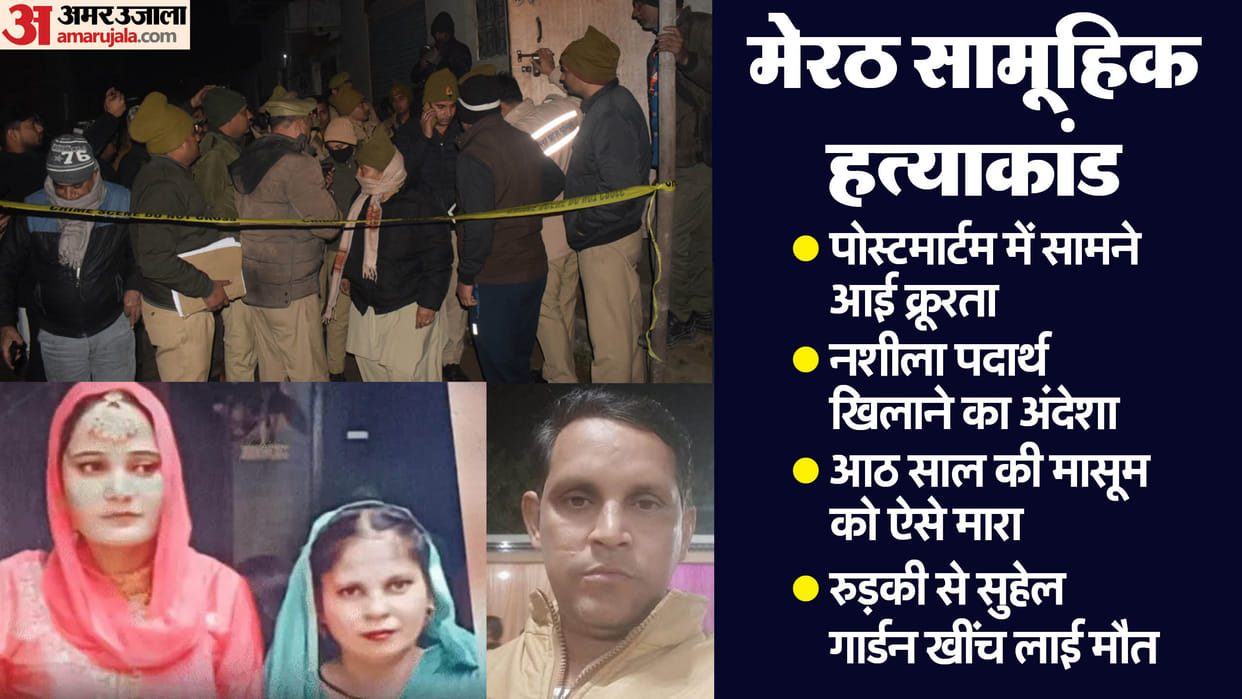Meerut Family Murder Case: Couple and Two Girls Were Attacked on Head Then Throats, Post Mortem Report Reveal