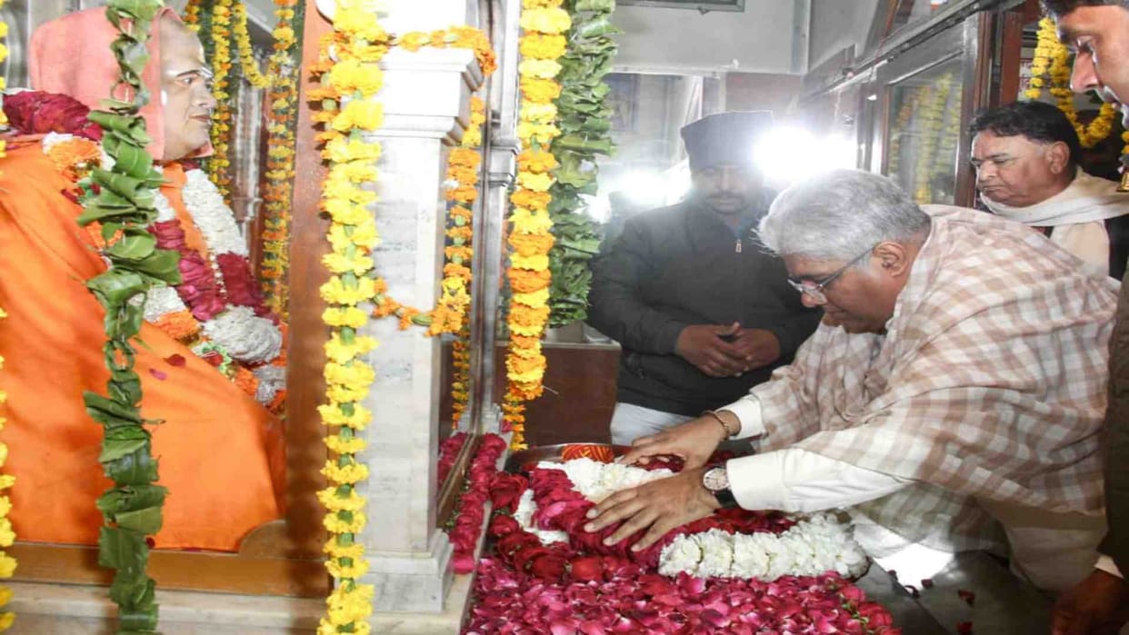 Alwar News: Minister Bhupendra Yadav arrived on the 34th death anniversary of Baba Khetnath Maharaj