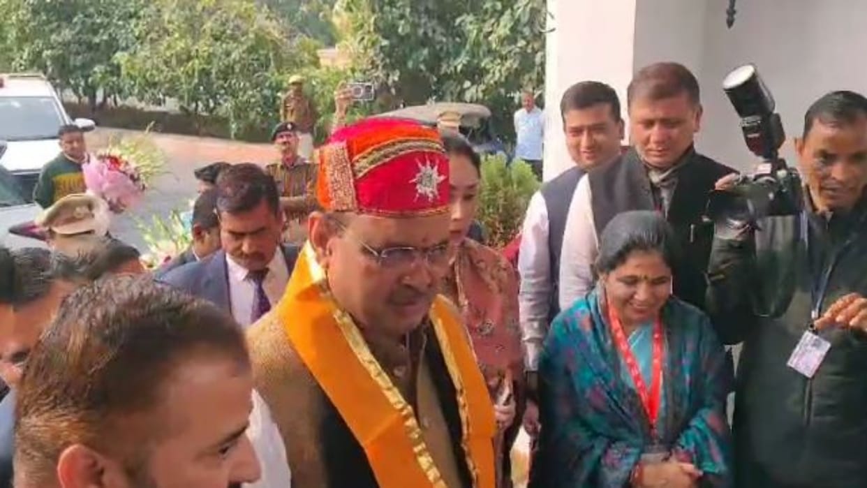 Udaipur : CM Arrives to Participate in National Thinking Camp, Brainstorming on Women and Child Development