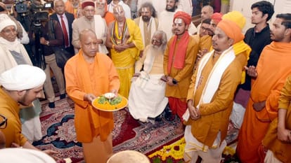 CM Yogi said On Pran Pratishtha Anniversary if we divide we face oppression religious places to bear brunt