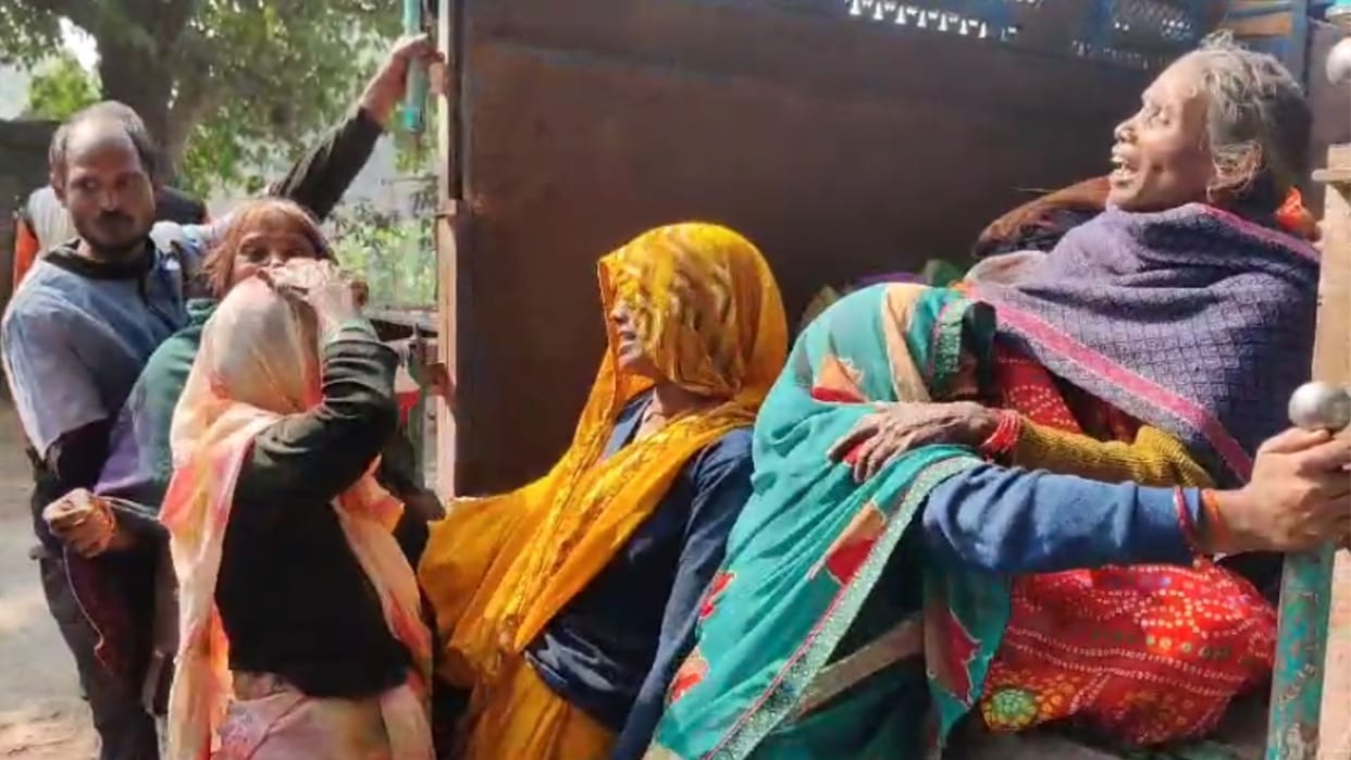 Married woman died due to fire in Bhadohi