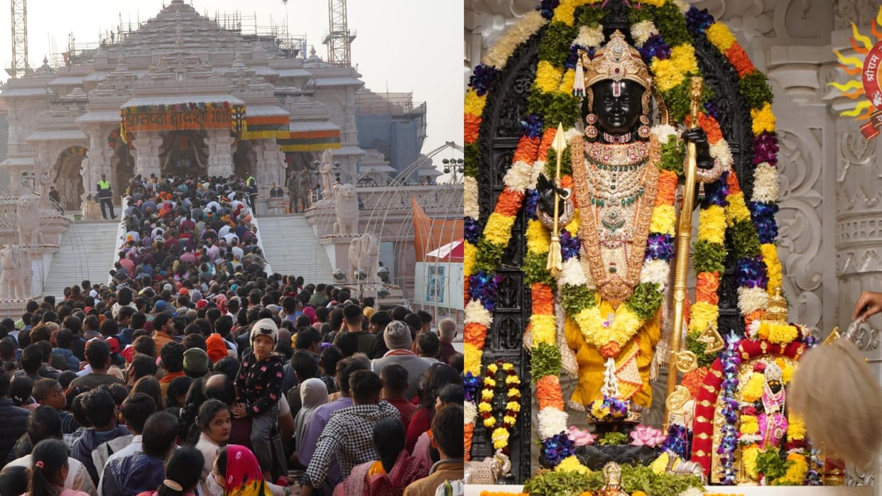 Pics of Pratishtha Dwadashi celebration in Ayodhya.