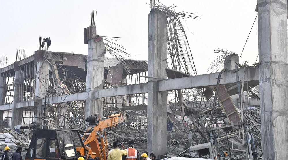 Kannauj accident Big reveal Thin beams were used in shuttering iron girders were less negligence was reason