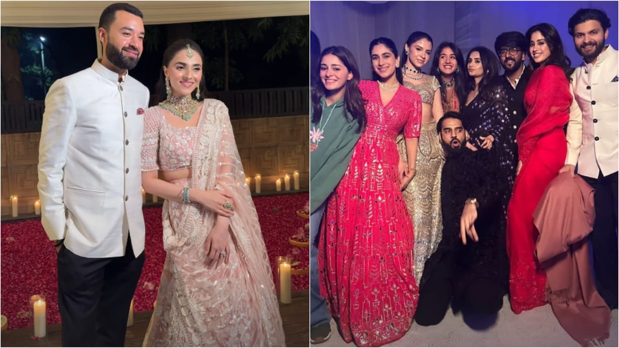 Janhvi Kapoor Shikhar Pahariya Ananya Panday Radhika Merchant and more attended their close friend wedding
