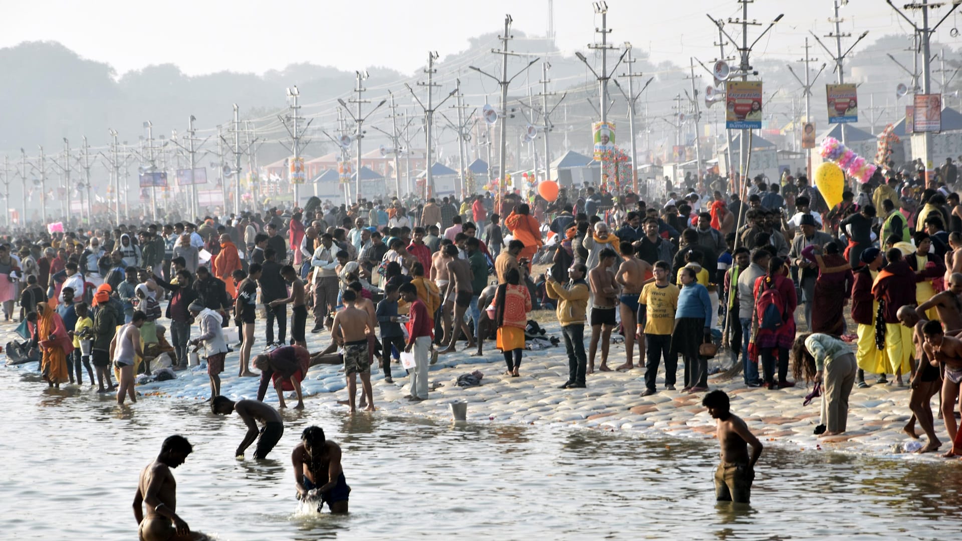 world largest gathering at Sangam, a great meeting of the world cultures