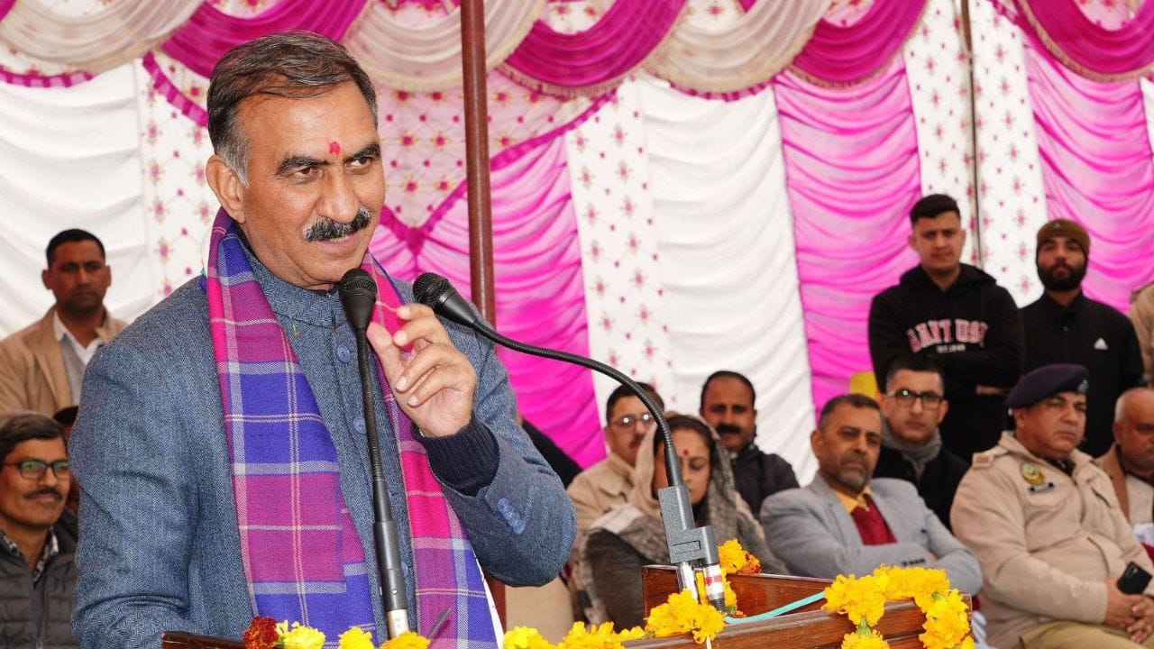 CM Sukhu laid the foundation stone of Rajiv Gandhi Day-Boarding School in Amlahad of Nadaun