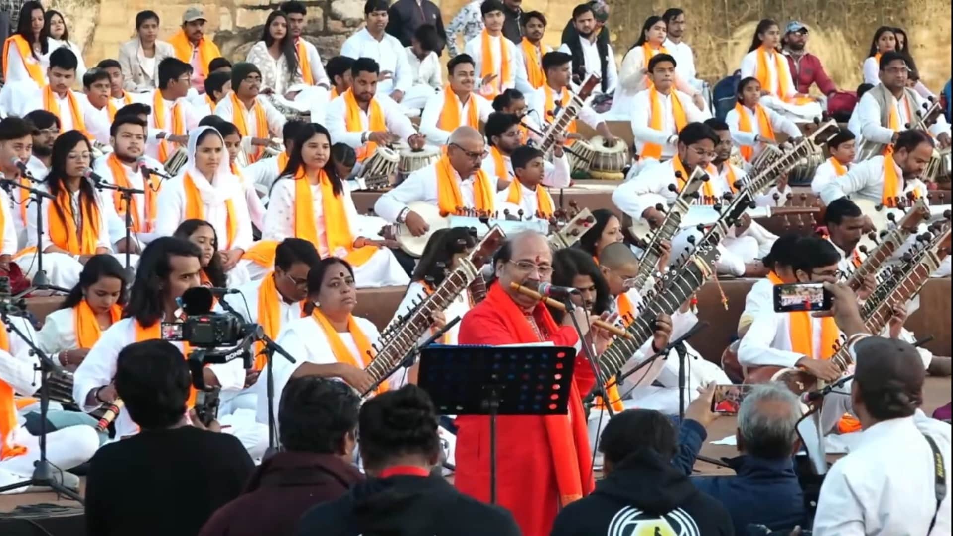 flute player Ronu Majumdar was included in the Guinness World Record he got the honor for Samvet composition
