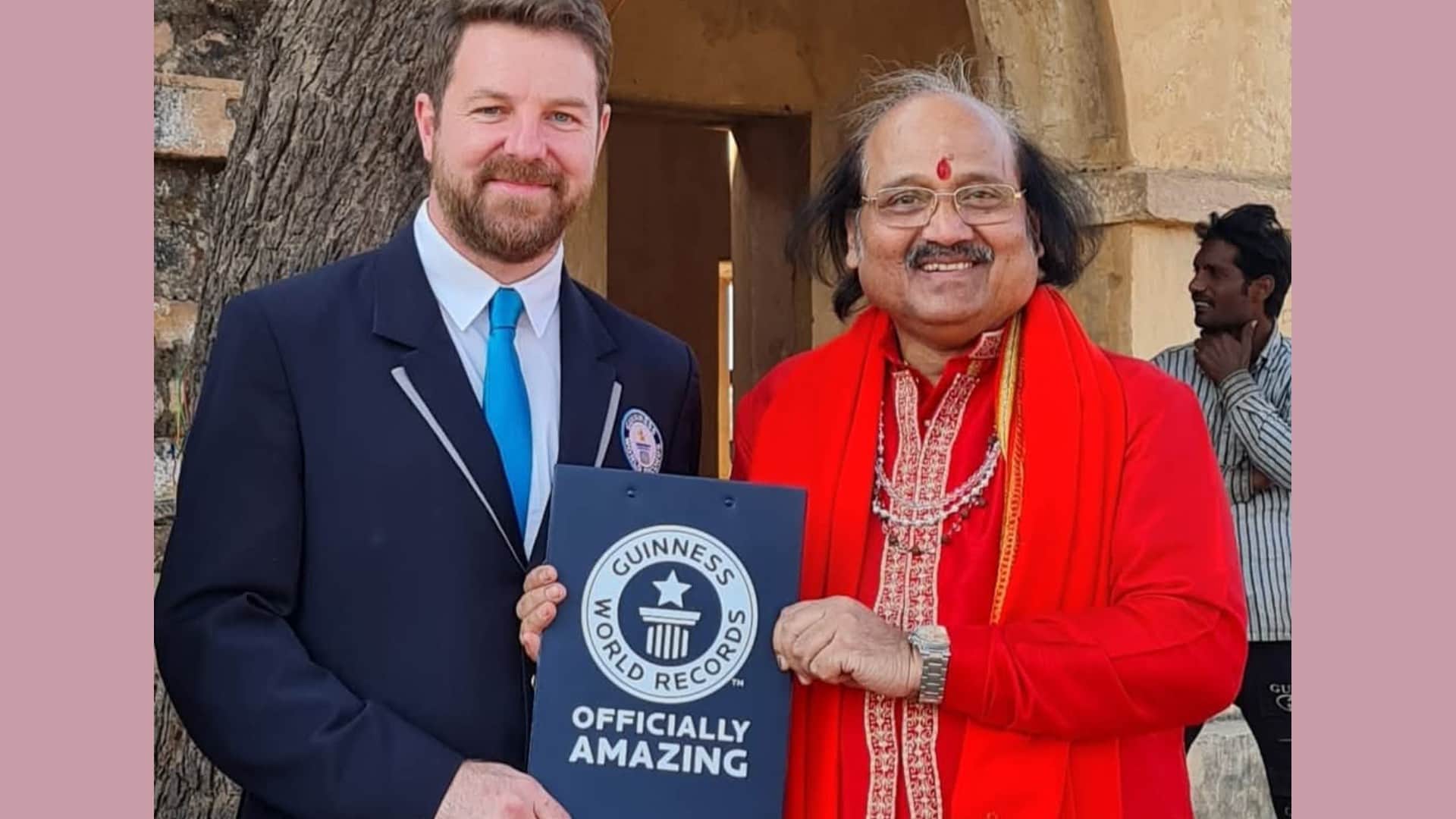flute player Ronu Majumdar was included in the Guinness World Record he got the honor for Samvet composition