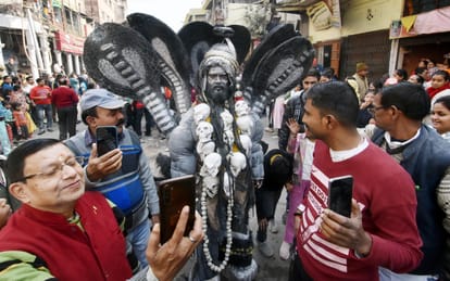 Mahakumbh: The royal style of the saints was seen in the city entry of Panchayati Akhara,