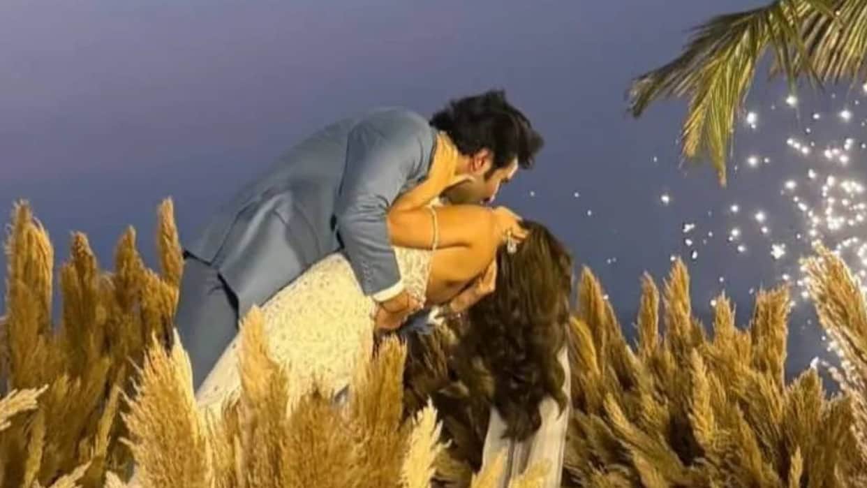 Aadar Jain marries Alekha Advani in an intimate white themed Wedding Pictures goes viral on Internet