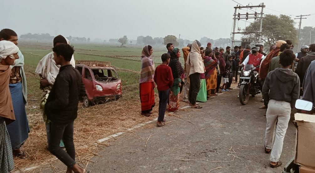 Bihar News: Road accident in Nalanda, six children going to school injured; Nalanda Police