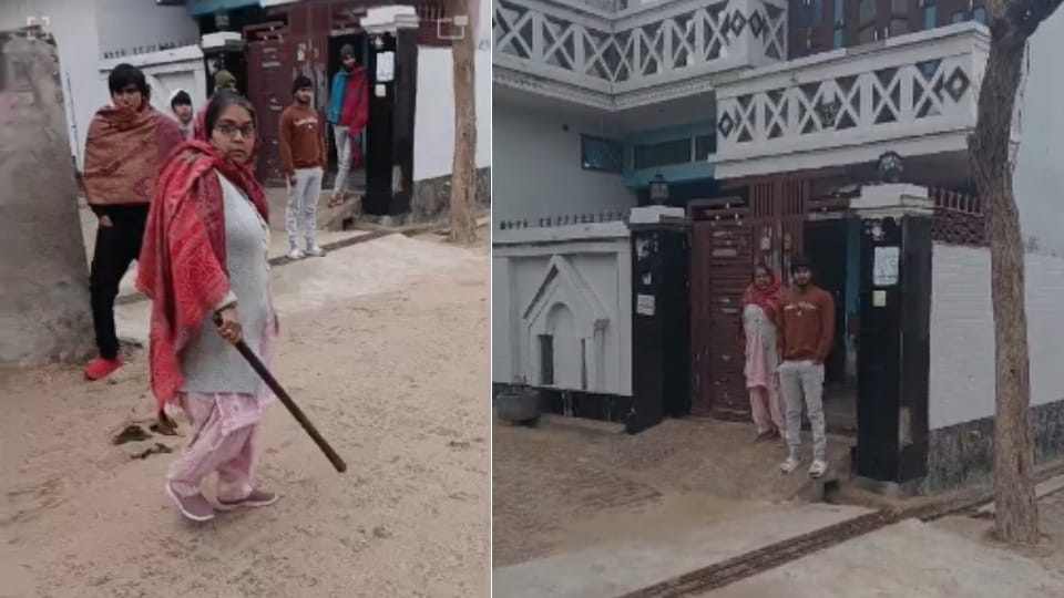 Mother and son beat electricity department JE with sticks in Charkhi Dadri