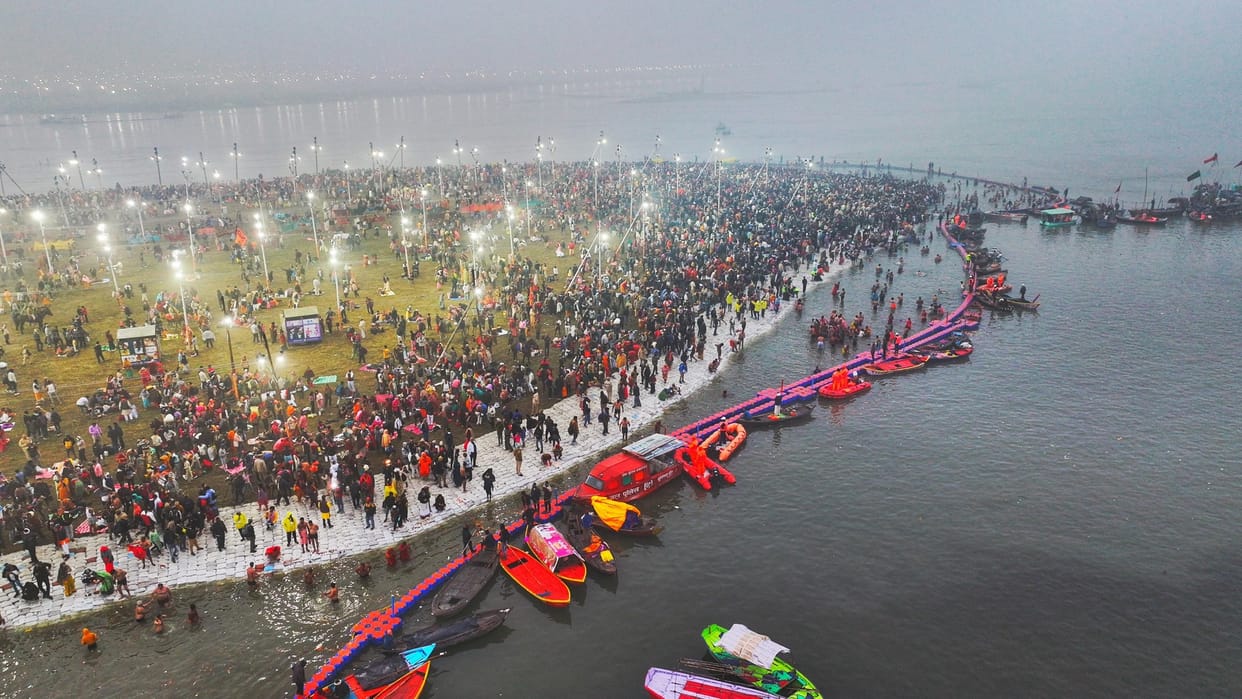 Maha Kumbh 2025 Devotees from Chandigarh participate in royal bath