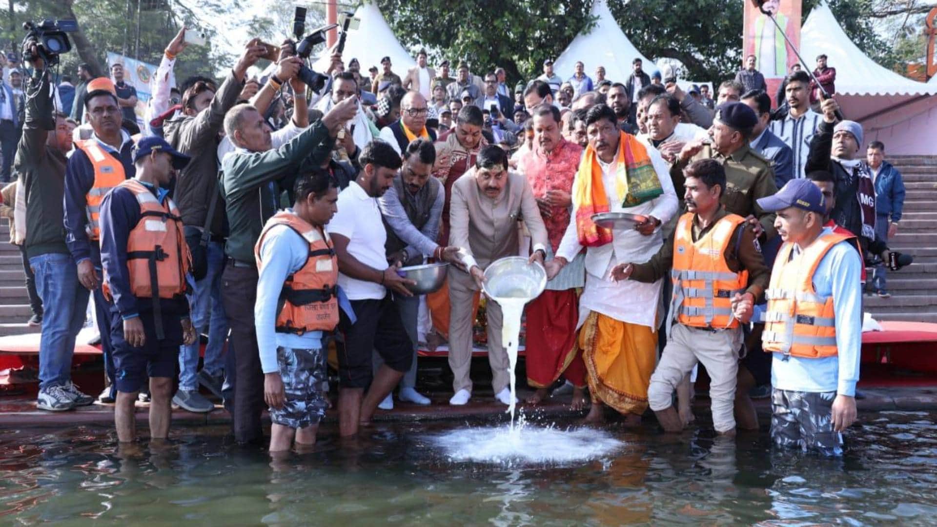 Sevarkhedi Silarkhedi Project Inauguration CM Mohan said Ujjain Sages will take bath Shipra during Simhastha