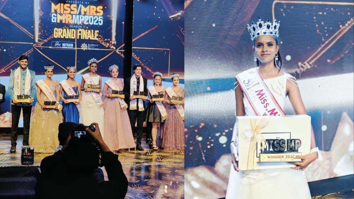 Miss MP News: Palak of Maihar won the title of Miss MP in Indore