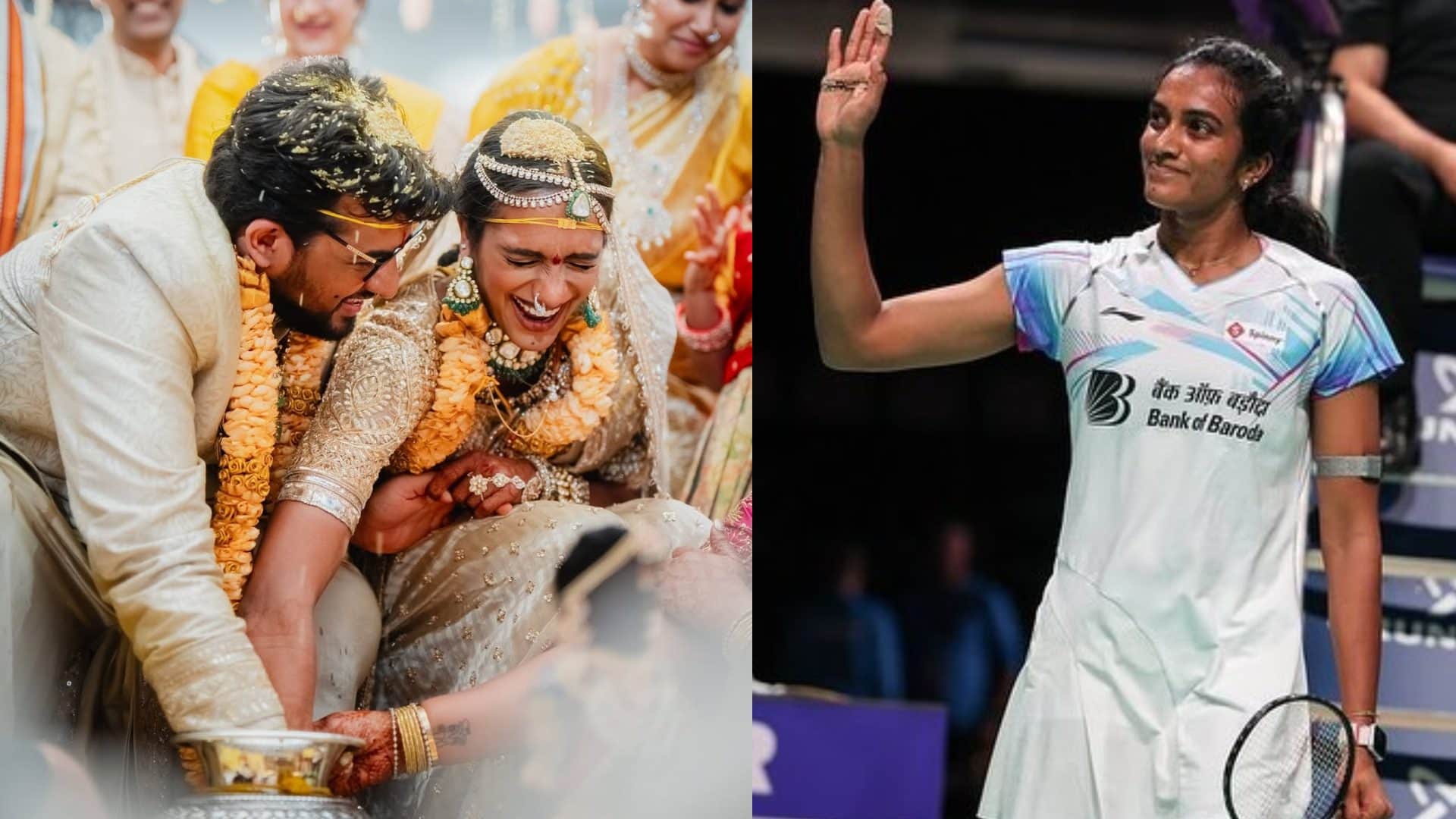 PV Sindhu lands back in Bengaluru from Dubai; Husband Venkat took jibe; All England Championship