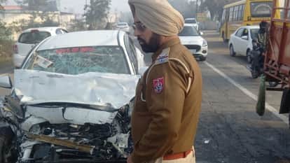 School bus and car collided in Kapurthala