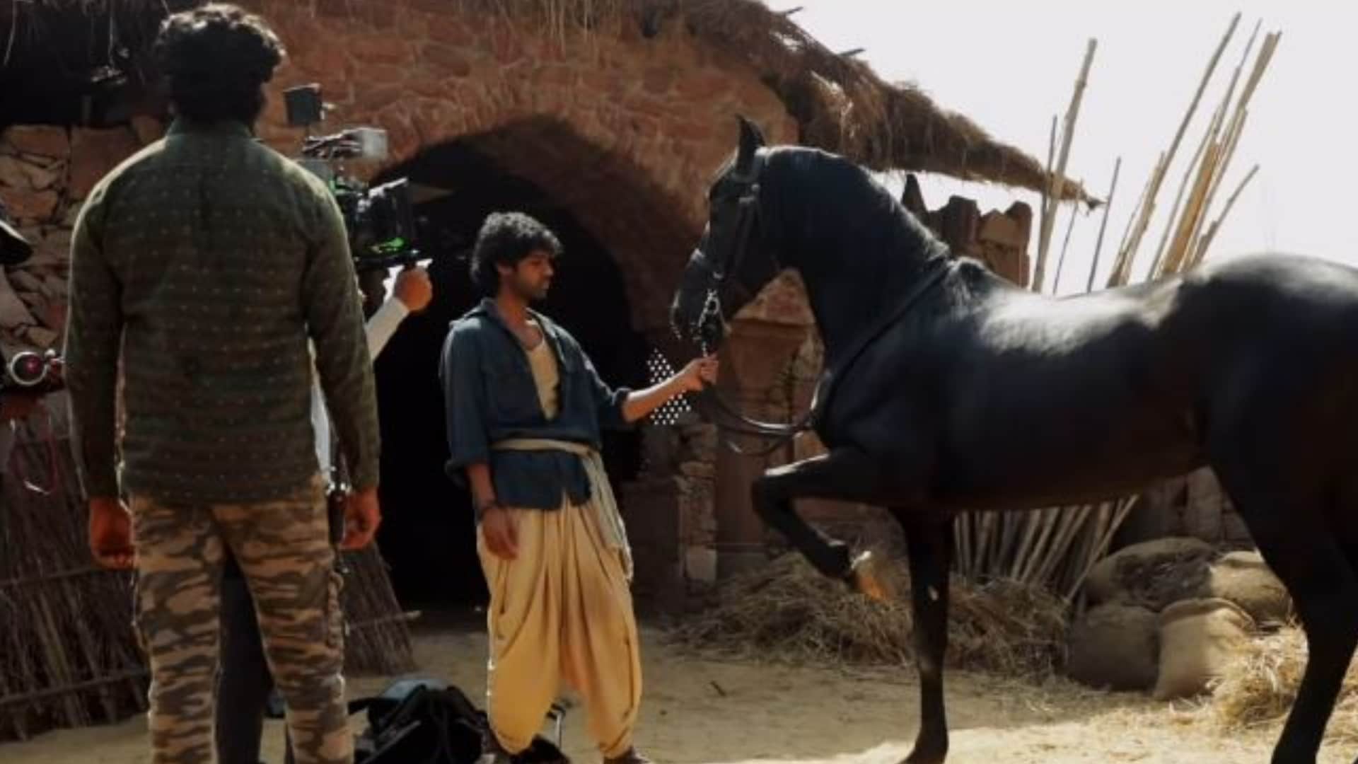 Azaad behind the scenes sneak peek theatres on 17 January release Rasha Thadani share BTS with ajay devgn aman