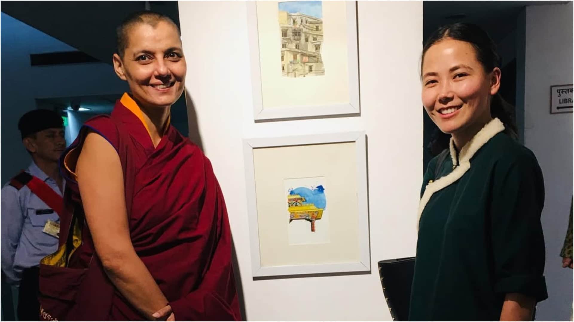 Bollywood actress model Miss India competitor Barkha Madan aka Gyalten Samten become buddhist nun