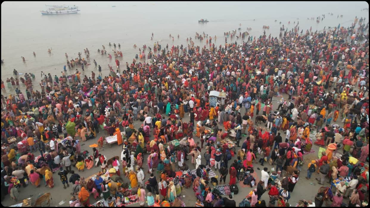 GangaSagar Mela: 85 lakh pilgrims have taken a dip at GangaSagar, Political allegations continue