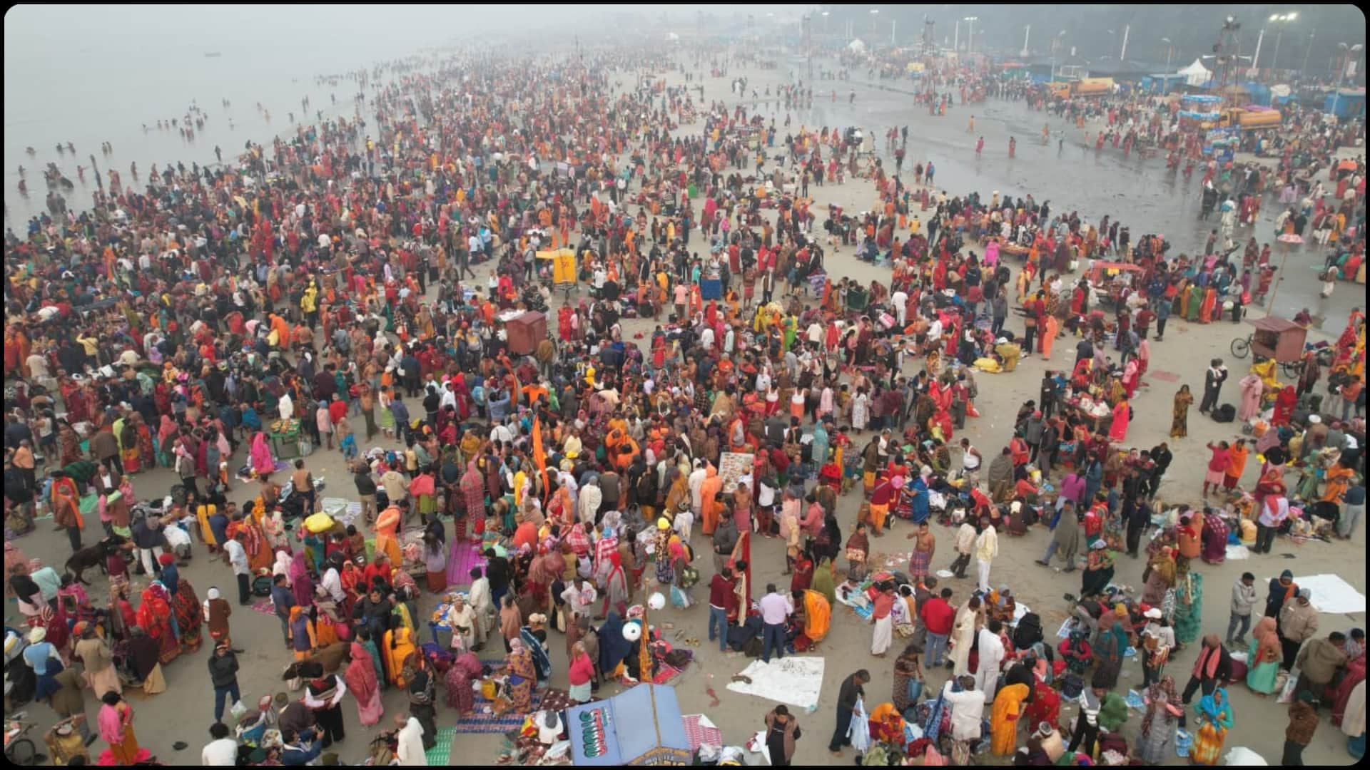 GangaSagar Mela: 85 lakh pilgrims have taken a dip at GangaSagar, Political allegations continue