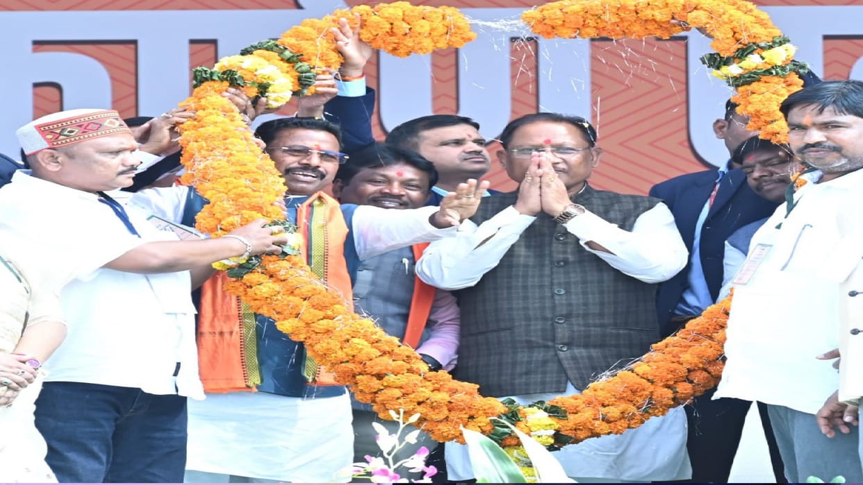 CM Sai said in Dantewada- Where there was once the echo of bullets now sound of development can be heard there