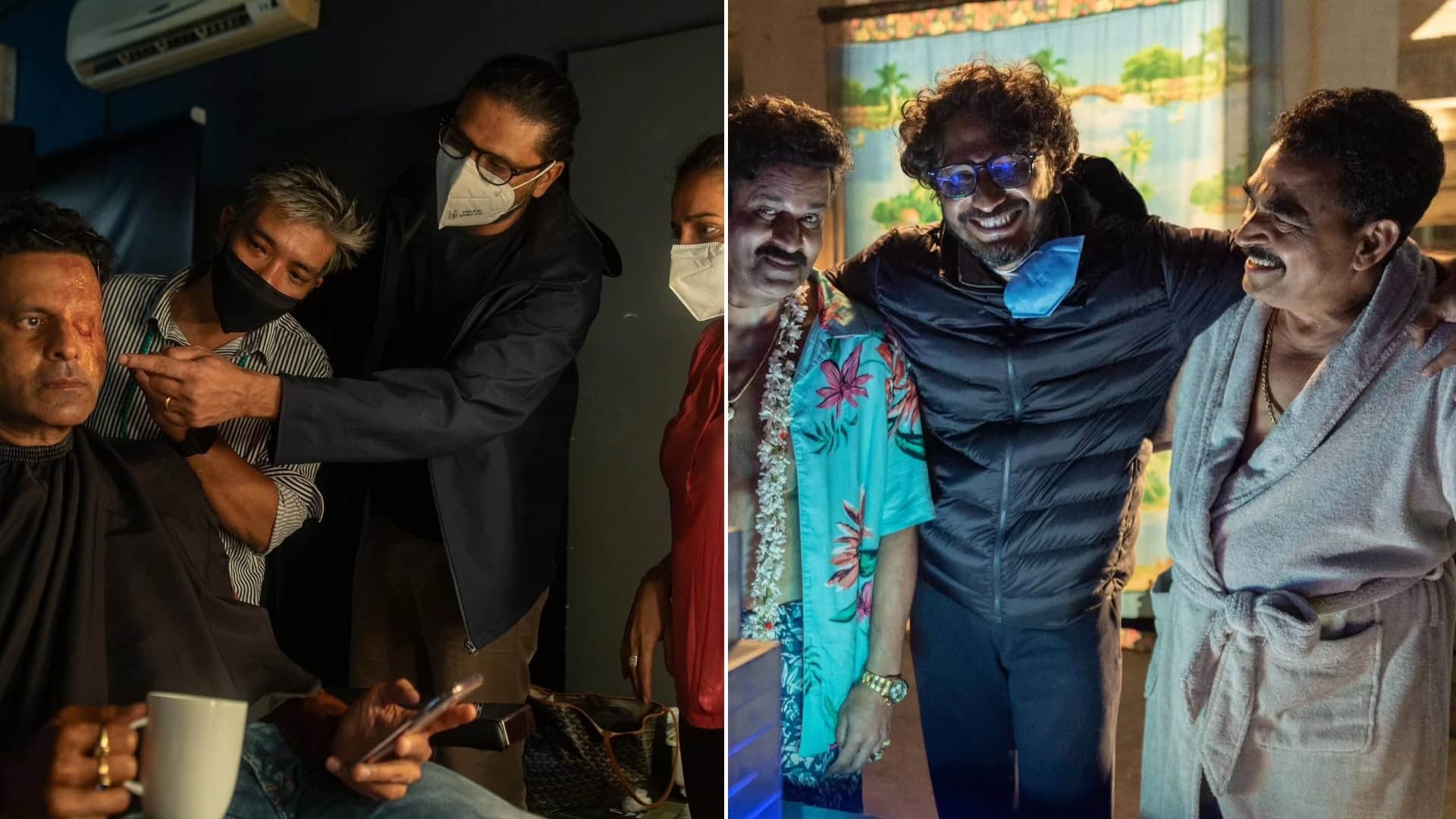 Manoj Bajpayee Celebrates One Year Of Killer Soup Shares Unseen BTS Pictures of set on social media goes viral