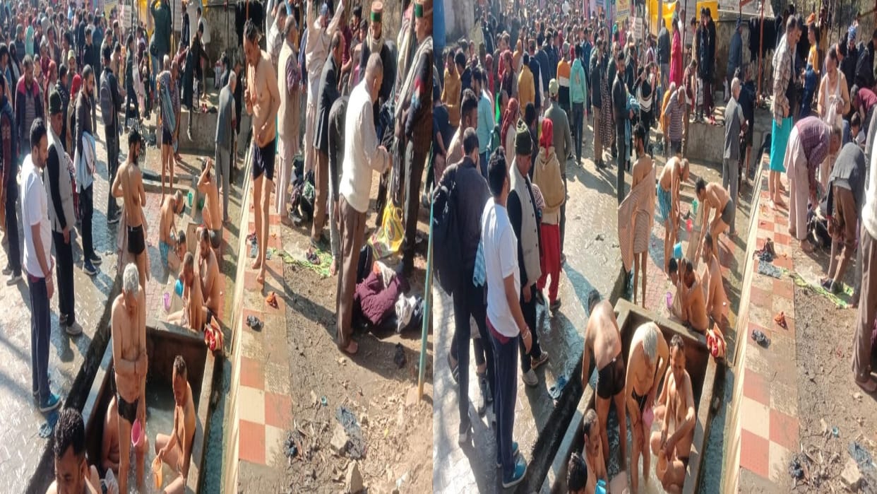 Makar Sankranti 2025: devotees gathered for holy bath at Tattapani